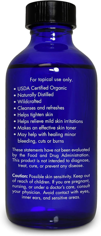 Witch Hazel, Organic – 100% Pure, Witch Hazel, for Face, Acne, Butt, Skin, Scalp, Hair, Body by , 4 OZ